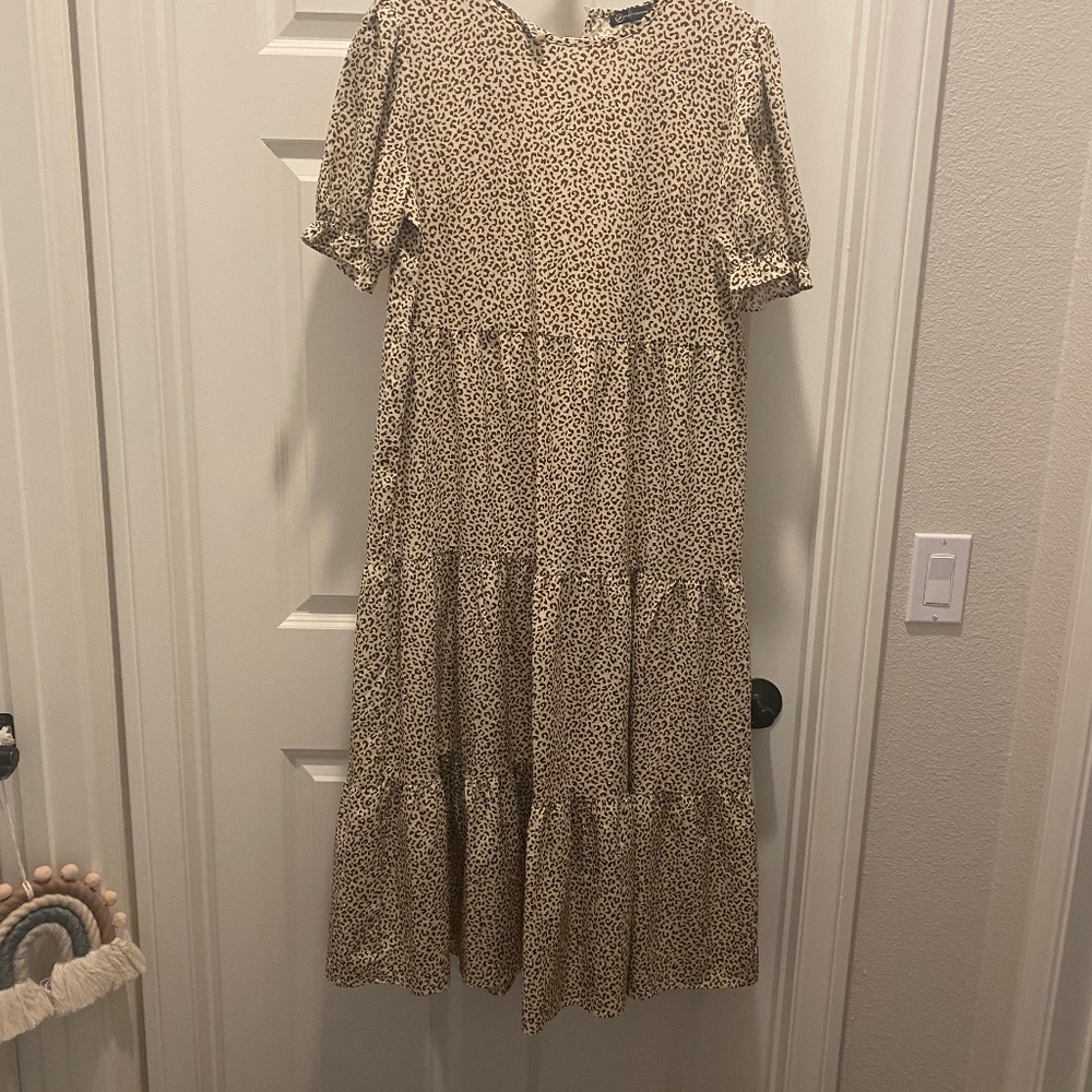 Leopard Maxi Dress size small